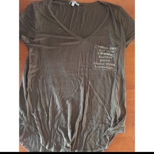 Army Green Food Shirt :))